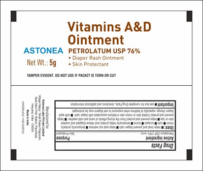 Principal Display And Drug Fact Panel (Vitamin Ad 5g Pouch)